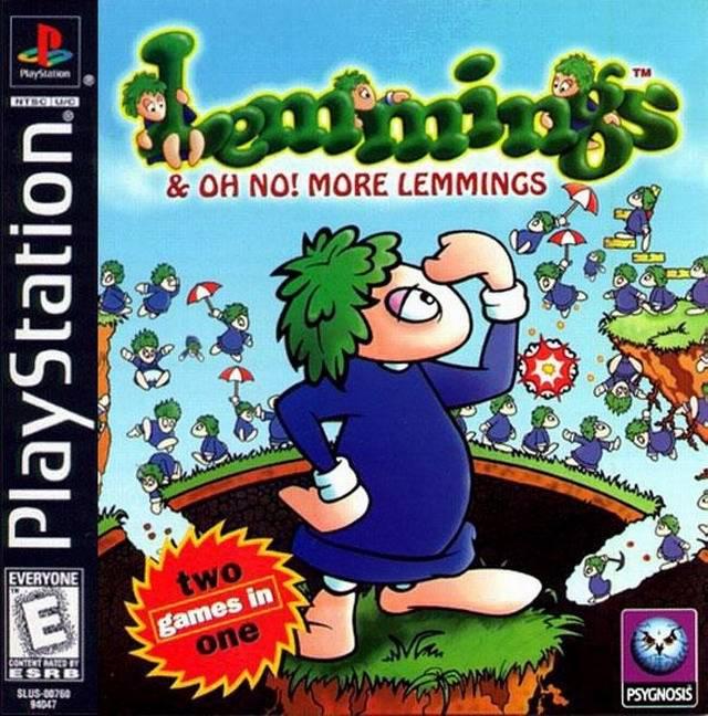 Lemmings and Oh No More Lemmings Playstation