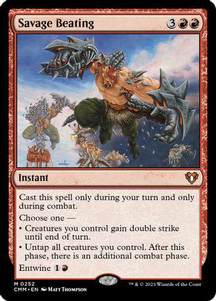 Savage Beating #548 Magic Commander Masters