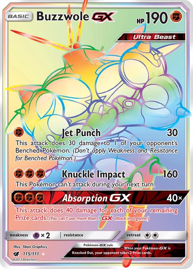 Buzzwole GX #115 Pokemon Crimson Invasion