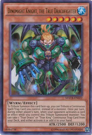 Dinomight Knight, the True Dracofighter MACR-EN022 YuGiOh Maximum Crisis