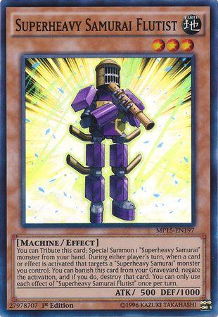 Superheavy Samurai Flutist MP15-EN197 YuGiOh 2015 Mega-Tin Mega Pack