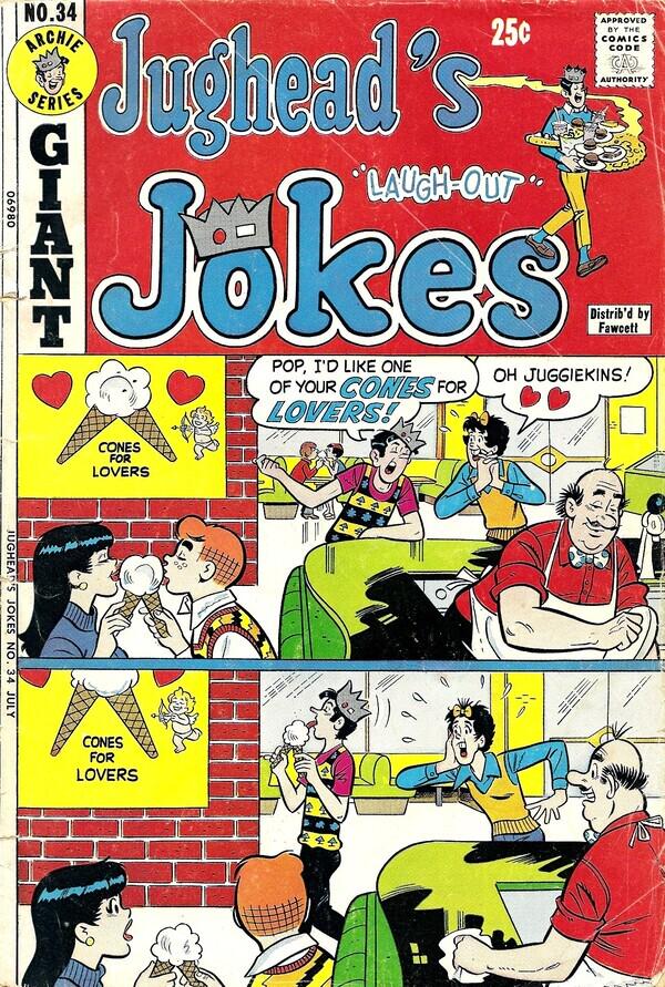 Jughead's Jokes #34 (1973) Comic Books Jughead's Jokes