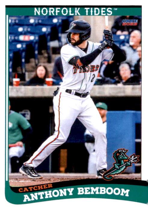 Anthony Bemboom #22 2023 Choice Norfolk Tides Baseball