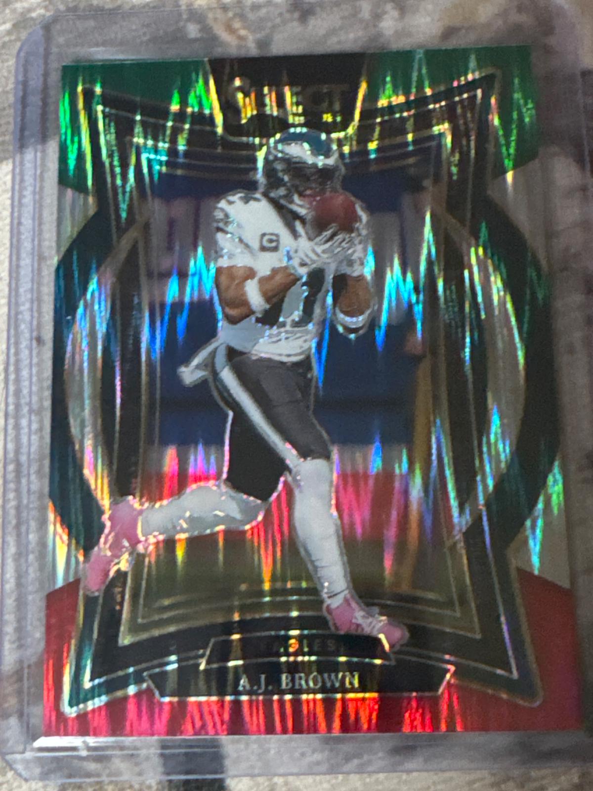 A.J. Brown [Green Red Prizm Shock] #2 Prices | 2024 Panini Select