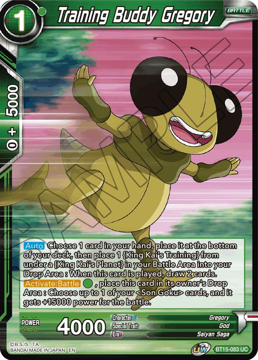 Training Buddy Gregory BT15-083 Dragon Ball Super Saiyan Showdown