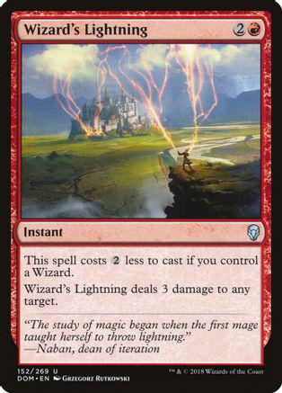 Wizard's Lightning Magic Dominaria