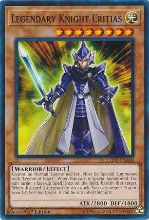 Legendary Knight Critias LEDD-ENA08 YuGiOh Legendary Dragon Decks