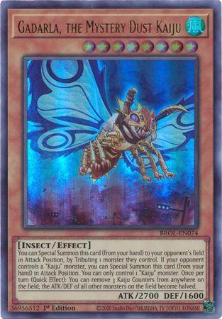 Gadarla, the Mystery Dust Kaiju BROL-EN074 YuGiOh Brothers of Legend