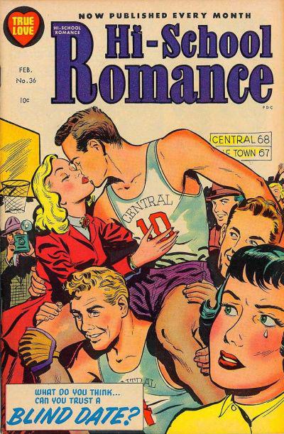 Hi-School Romance #36 (1955) Comic Books Hi-School Romance