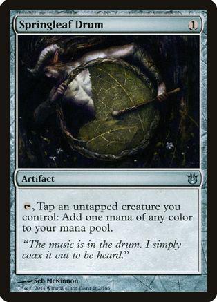Springleaf Drum 1x FOIL BNG MTG Born of the Gods Uncommon MINT artifact Springleaf Drum 1x FOIL BNG MTG Born of the Gods Uncommon MINT artifact