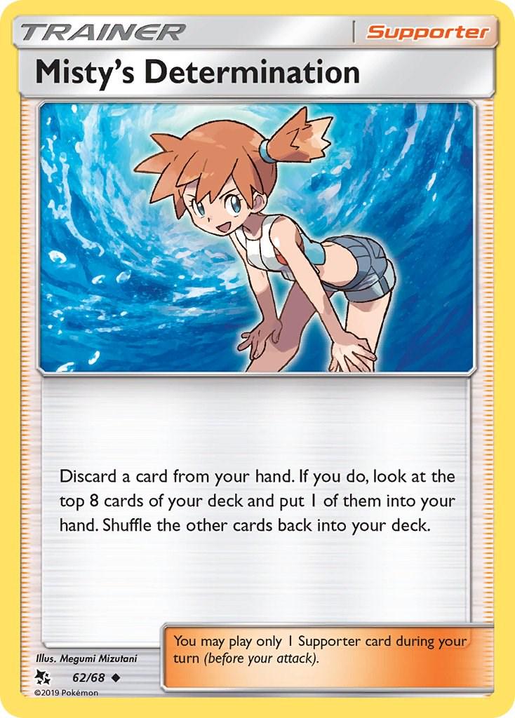 Misty's Determination #62 Pokemon Hidden Fates