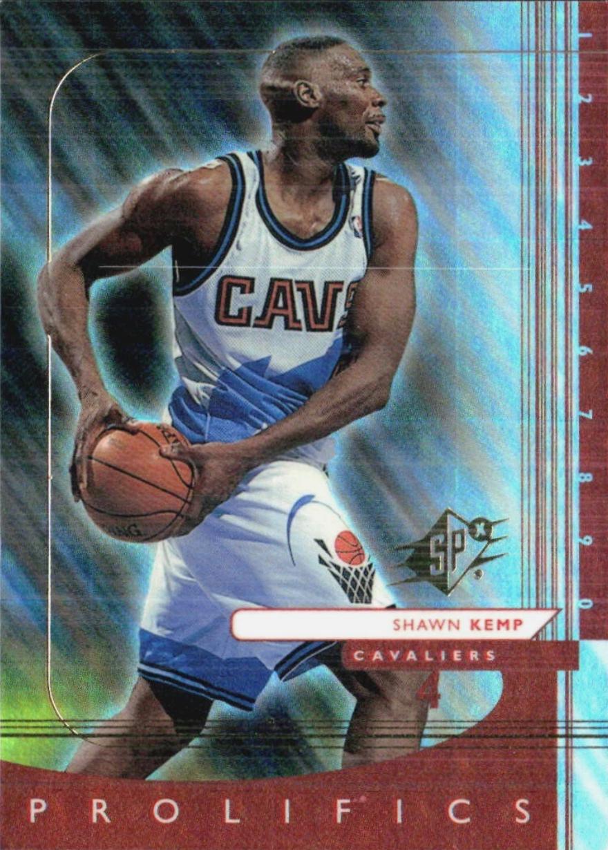 Shawn Kemp #9 Basketball Cards 1997 Spx
