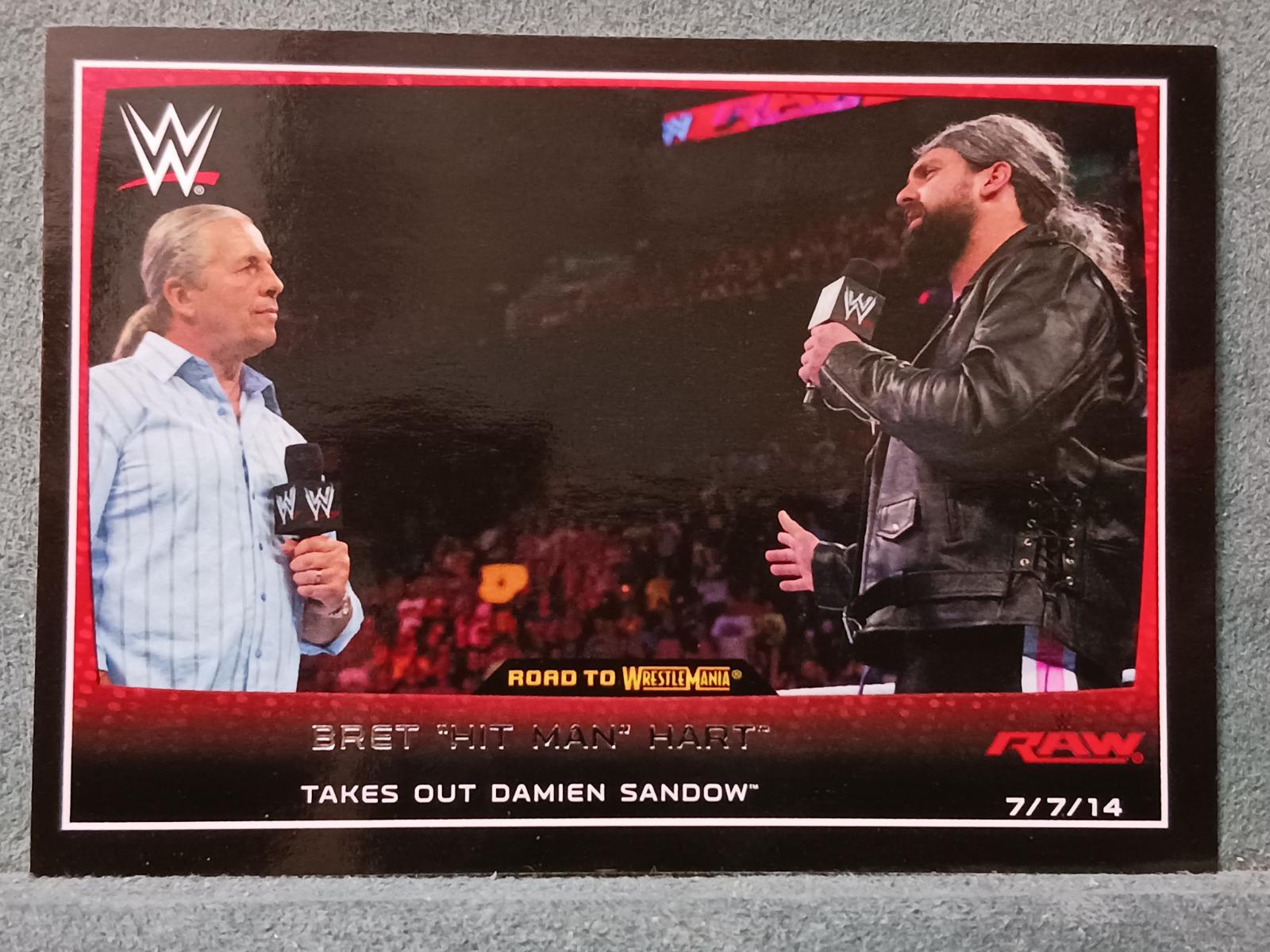 Bret Hit Man Hart #32 Wrestling Cards 2015 Topps WWE Road to Wrestlemania