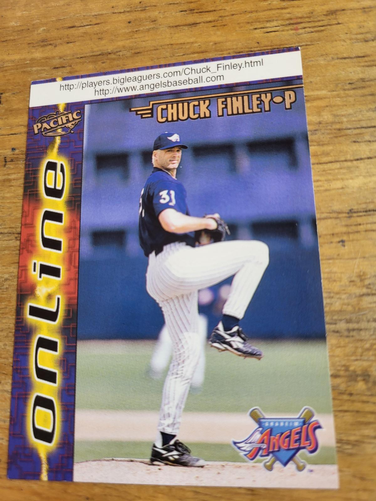 Chuck Finley #8 Baseball Cards 1998 Pacific Online