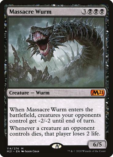 Massacre Wurm #114 Magic Core Set 2021