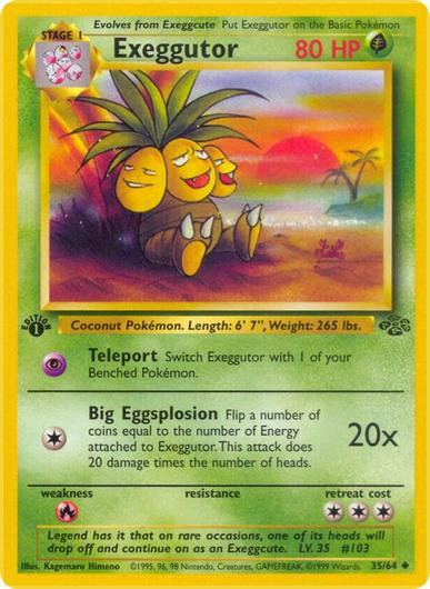 Exeggutor [1st Edition] #35 Cover Art