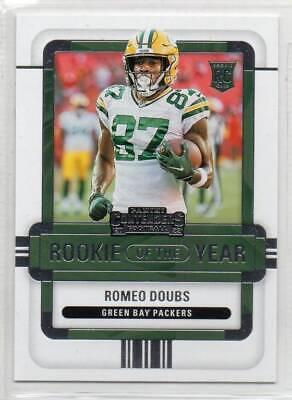 Romeo Doubs #ROY-RDO Football Cards 2022 Panini Contenders Rookie of the Year