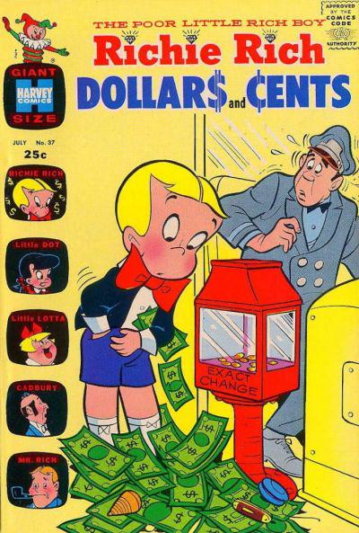 Richie Rich Dollars and Cents #37 (1970) Comic Books Richie Rich Dollars and Cents