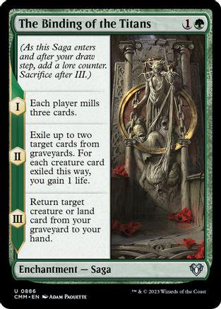 The Binding of the Titans #886 Magic Commander Masters