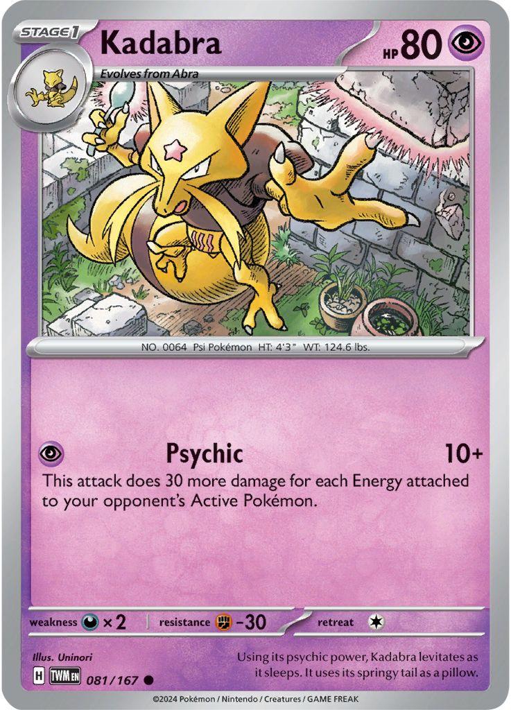 Kadabra #81 Pokemon Twilight Masquerade