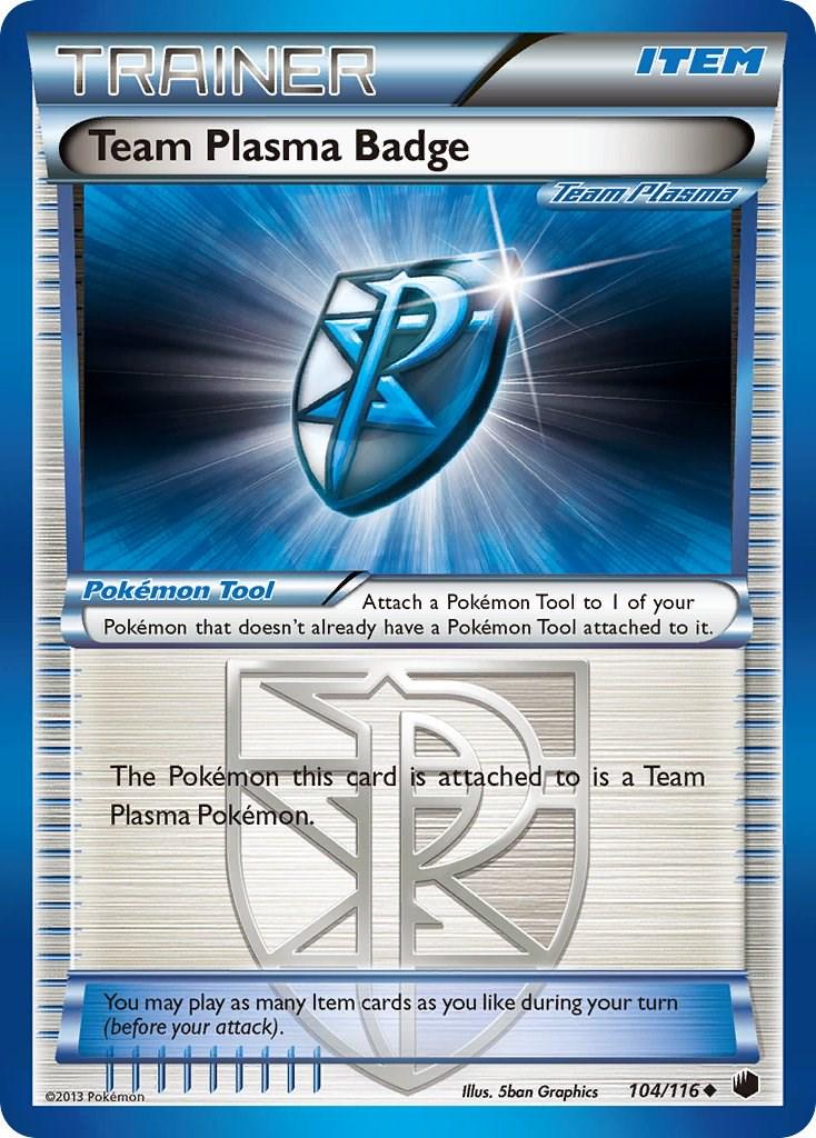 Team Plasma Badge #104 Pokemon Plasma Freeze