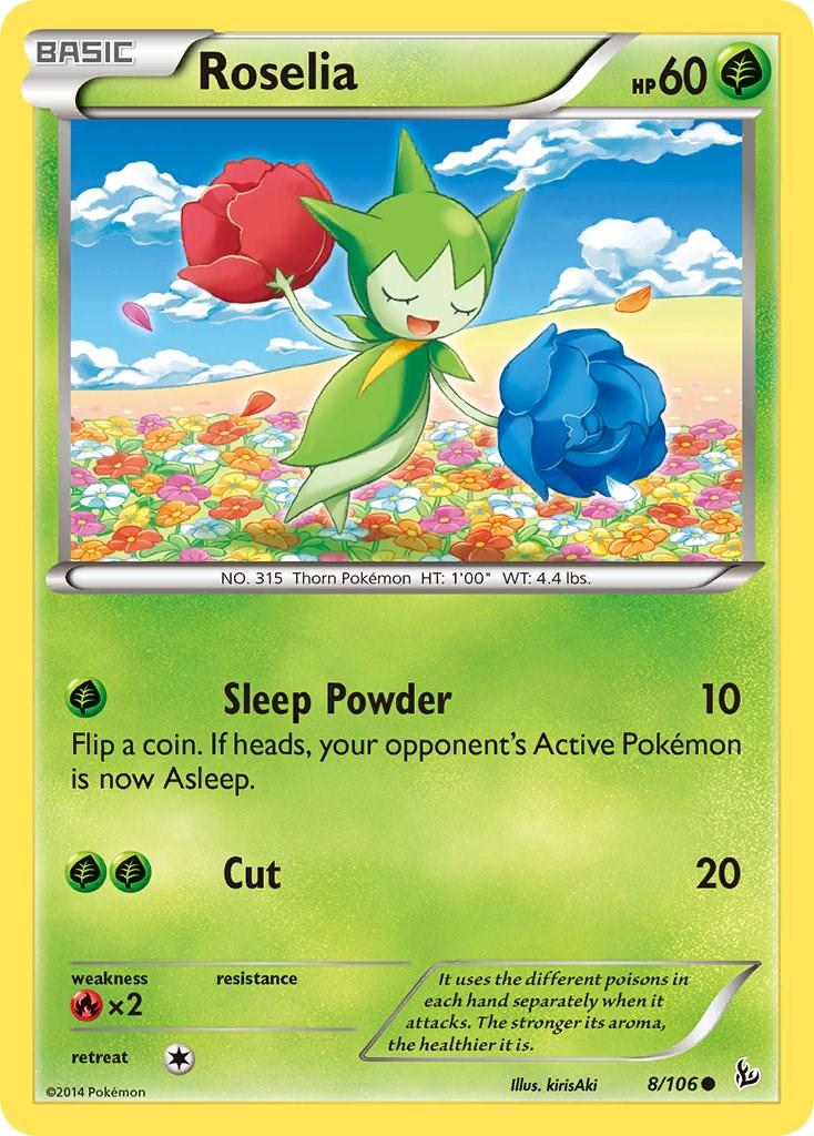 Roselia #8 Pokemon Flashfire
