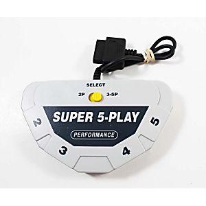Super 5-Play Performance Multitap Super Nintendo