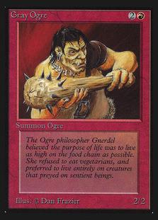 Gray Ogre #157 Magic Collector's Edition