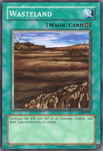 Wasteland LOB-047 YuGiOh Legend of Blue Eyes White Dragon