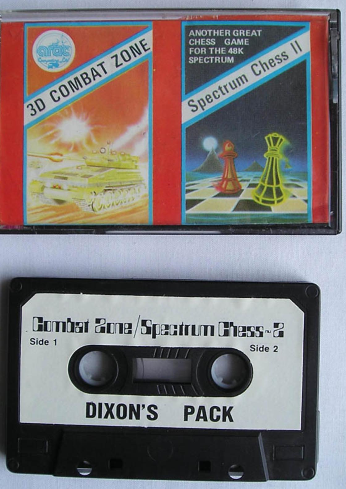 3D Combat Zone & Spectrum Chess II ZX Spectrum