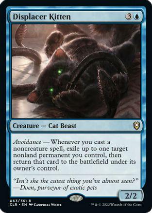 Displacer Kitten #63 Magic Commander Legends: Battle for Baldur's Gate