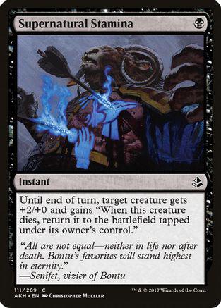 Supernatural Stamina #111 Magic Amonkhet