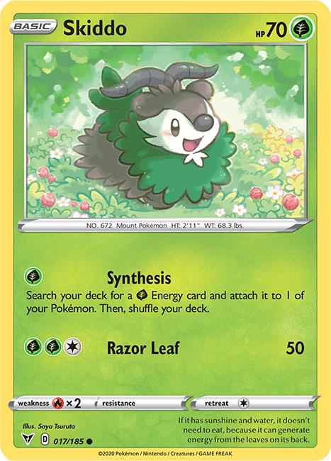 Skiddo #17 Pokemon Vivid Voltage