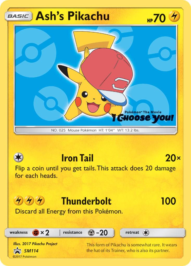 Ash's Pikachu #SM114 Pokemon Promo