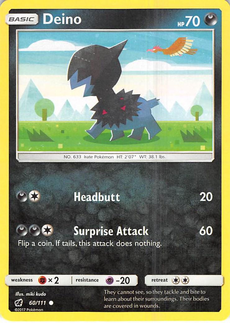 Deino #60 Pokemon Crimson Invasion