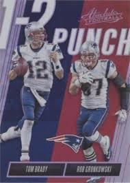 Tm Brady / Rob Gronkowski #OTP-TR Football Cards 2018 Panini Absolute 1-2 Punch