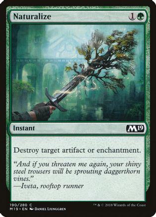 Naturalize Magic Core Set 2019