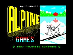 Loading Screen | Alpine Games ZX Spectrum