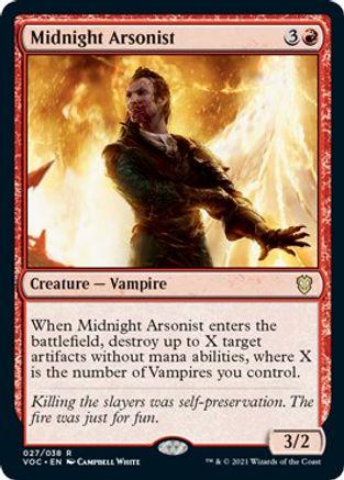 Midnight Arsonist Magic Innistrad: Crimson Vow Commander