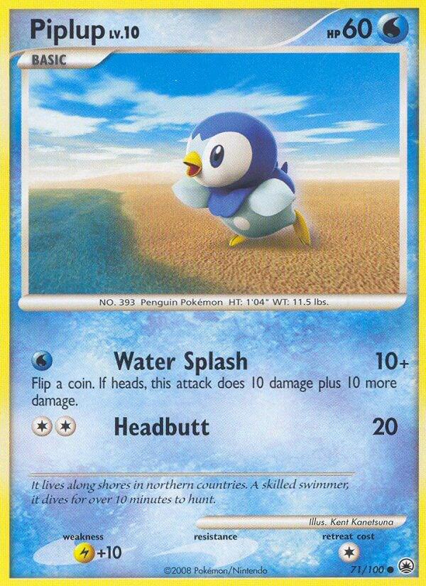 Piplup #71 Pokemon Majestic Dawn