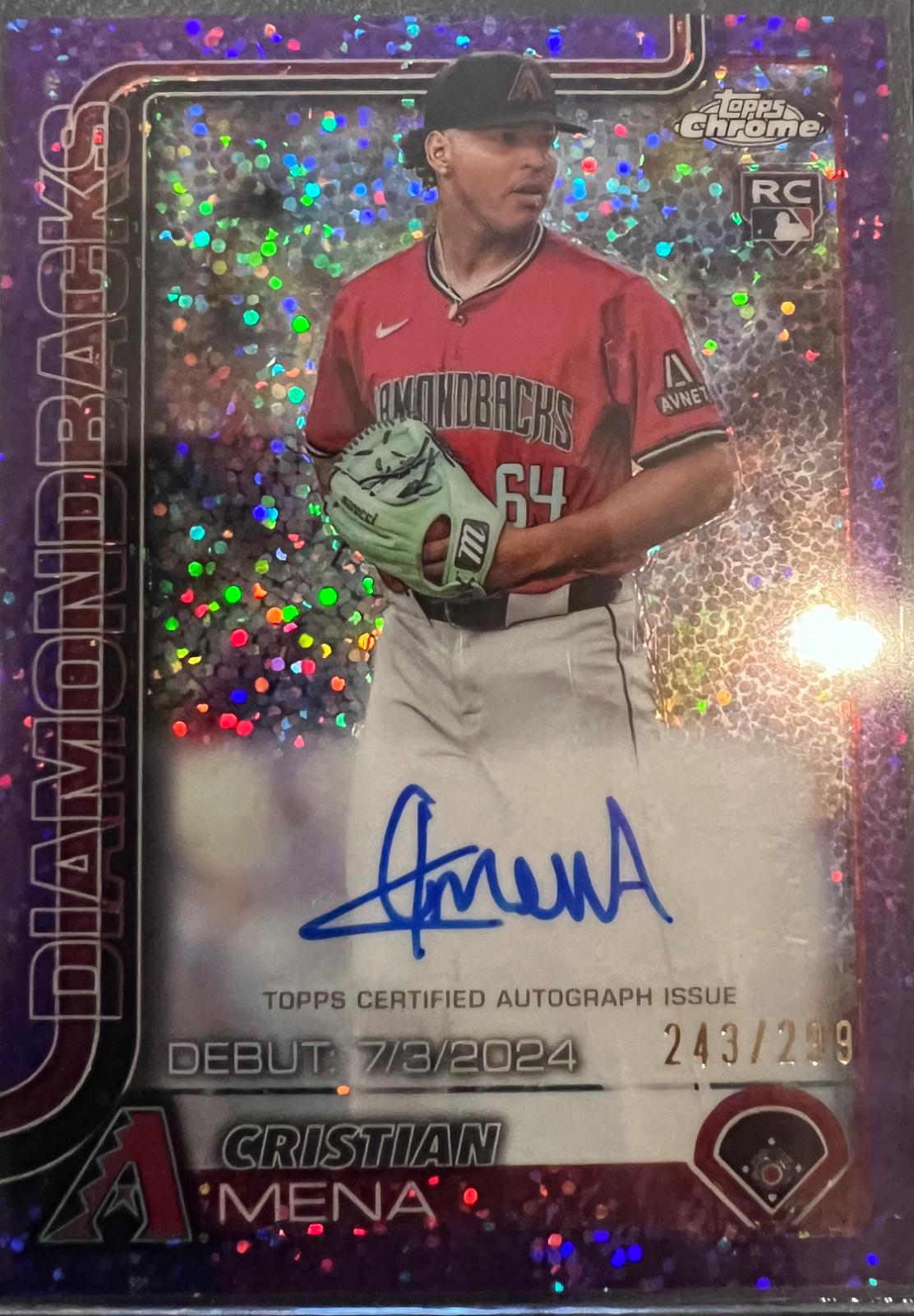 Cristian Mena [Purple Speckle Refractor] #CRDA-CME