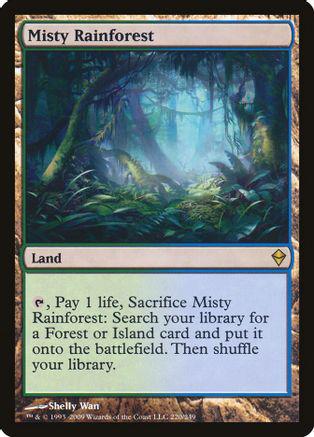 Misty Rainforest #220 Magic Zendikar
