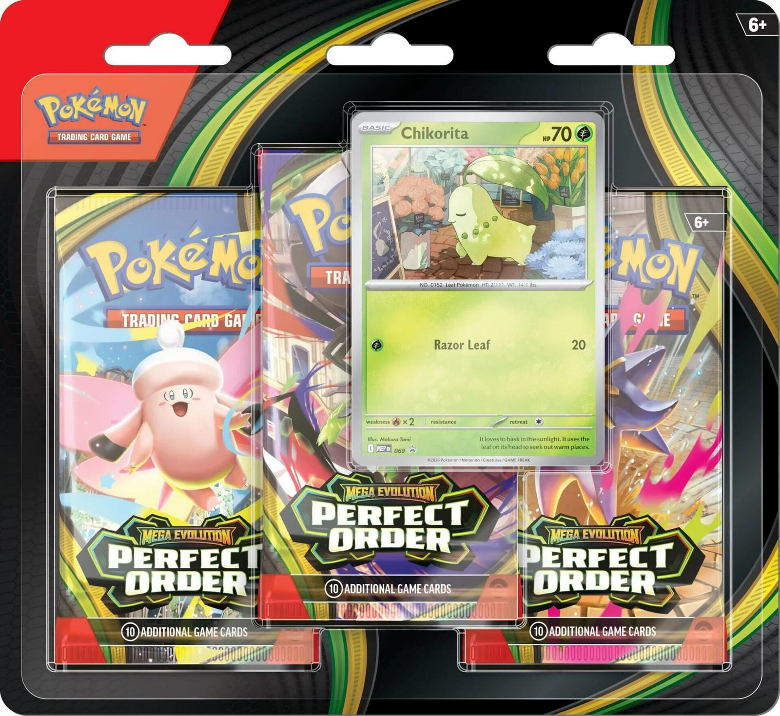 3 Pack Blister: Chikorita