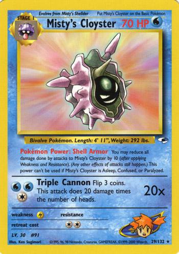 Misty's Cloyster #29 Pokemon Gym Heroes