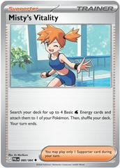 Misty's Vitality #80 Pokemon Pitch Black Prices