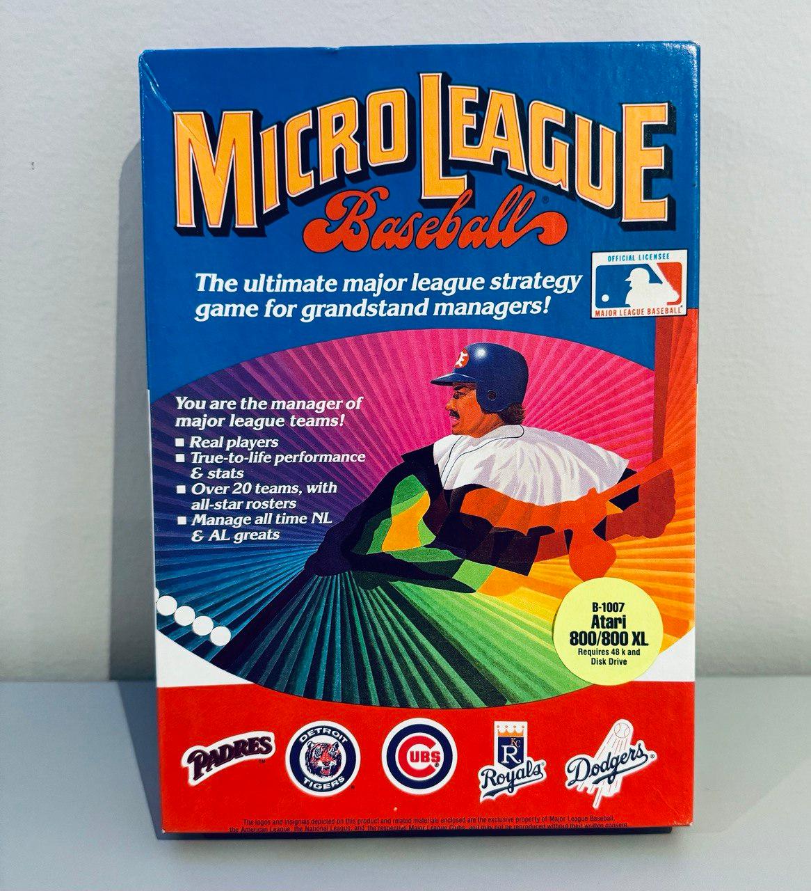 Micro League Baseball Atari 400