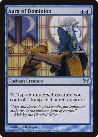 Aura of Dominion Magic Champions of Kamigawa