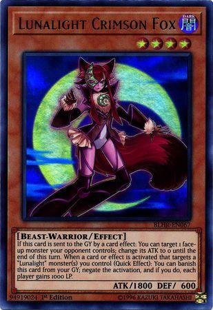 Lunalight Crimson Fox BLHR-EN067 YuGiOh Battles of Legend: Hero's Revenge
