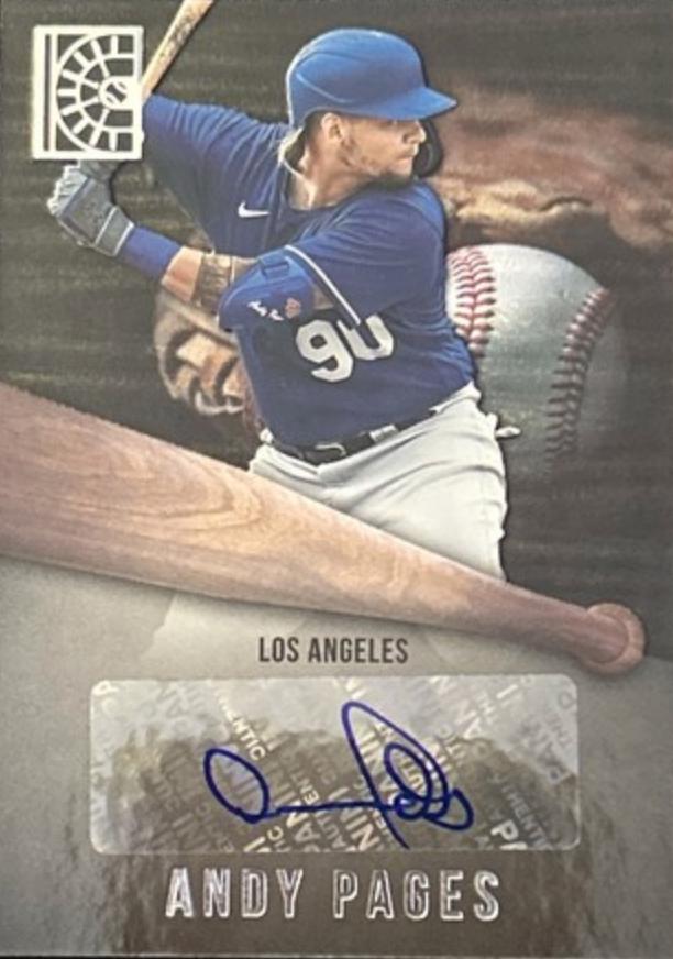 Andy Pages #AU-AP Baseball Cards 2022 Panini Capstone Autographs