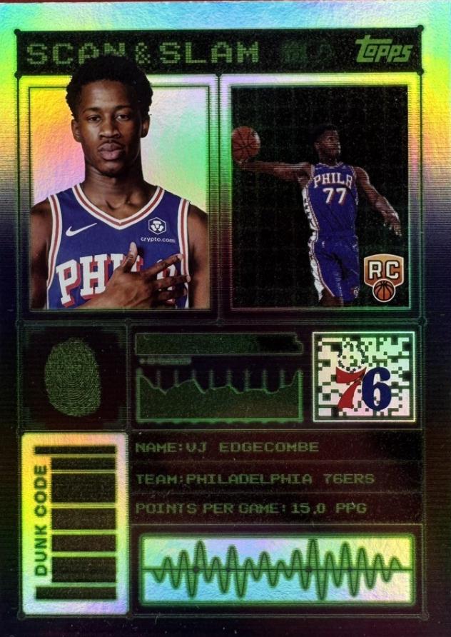 2025 Topps Scan and Slam VJ Edgecombe #SS-28 card
